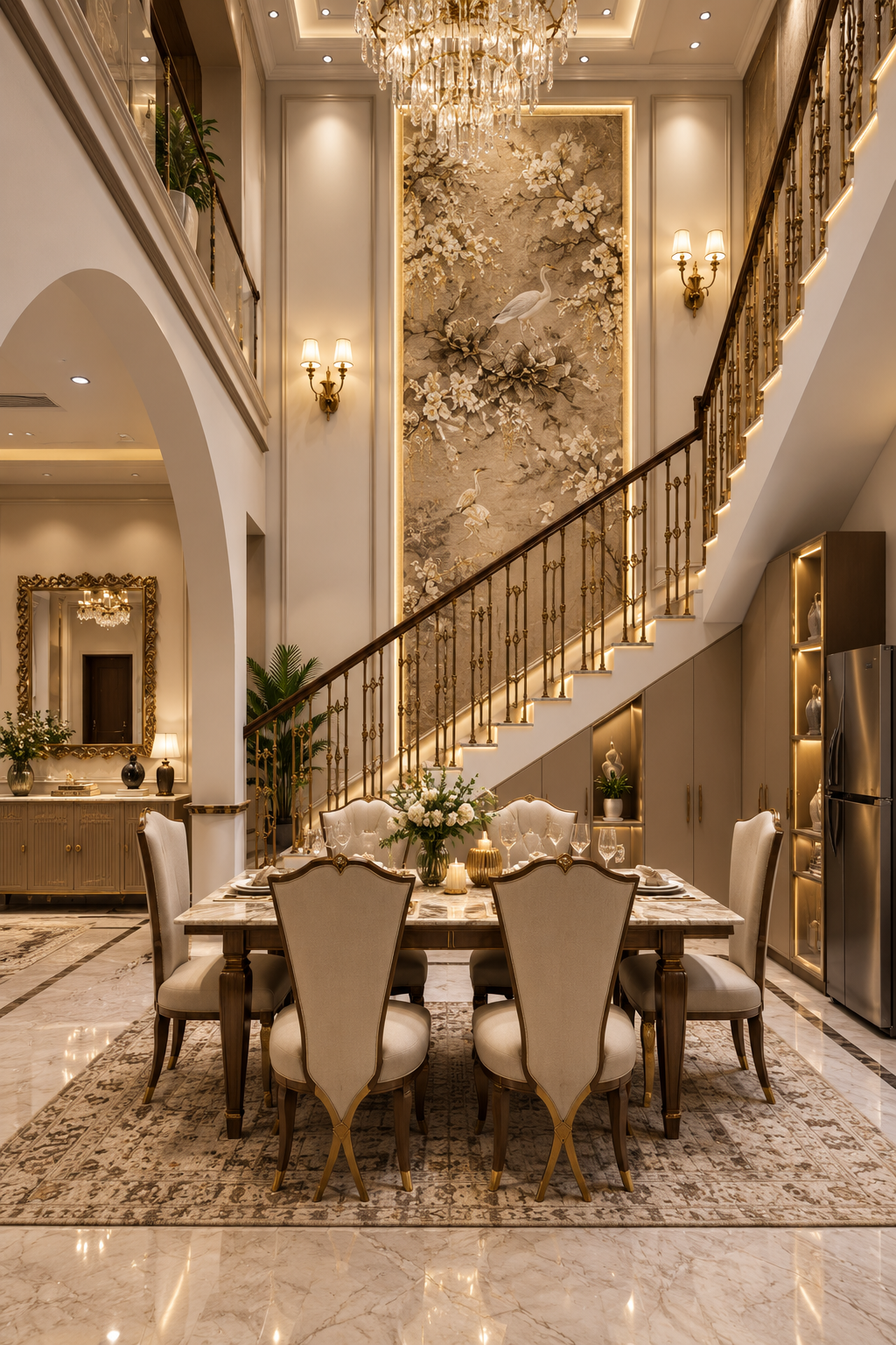 Living room designed by Mirza Interiors